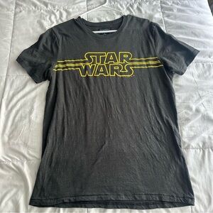 Mens Abercrombie & Fitch Star Wars logo shirt medium 2017 Lucasfilm Gray